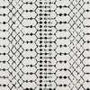 Flash Furniture Geometric Bohemian Low Pile Rug - 5' x 7' - Ivory/Black RC-CR19-1330-57-WH-GG